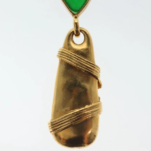 CHANEL COCO Mark Gripoa Earring metal Gold CC Auth BA4542V - Picture 9 of 14